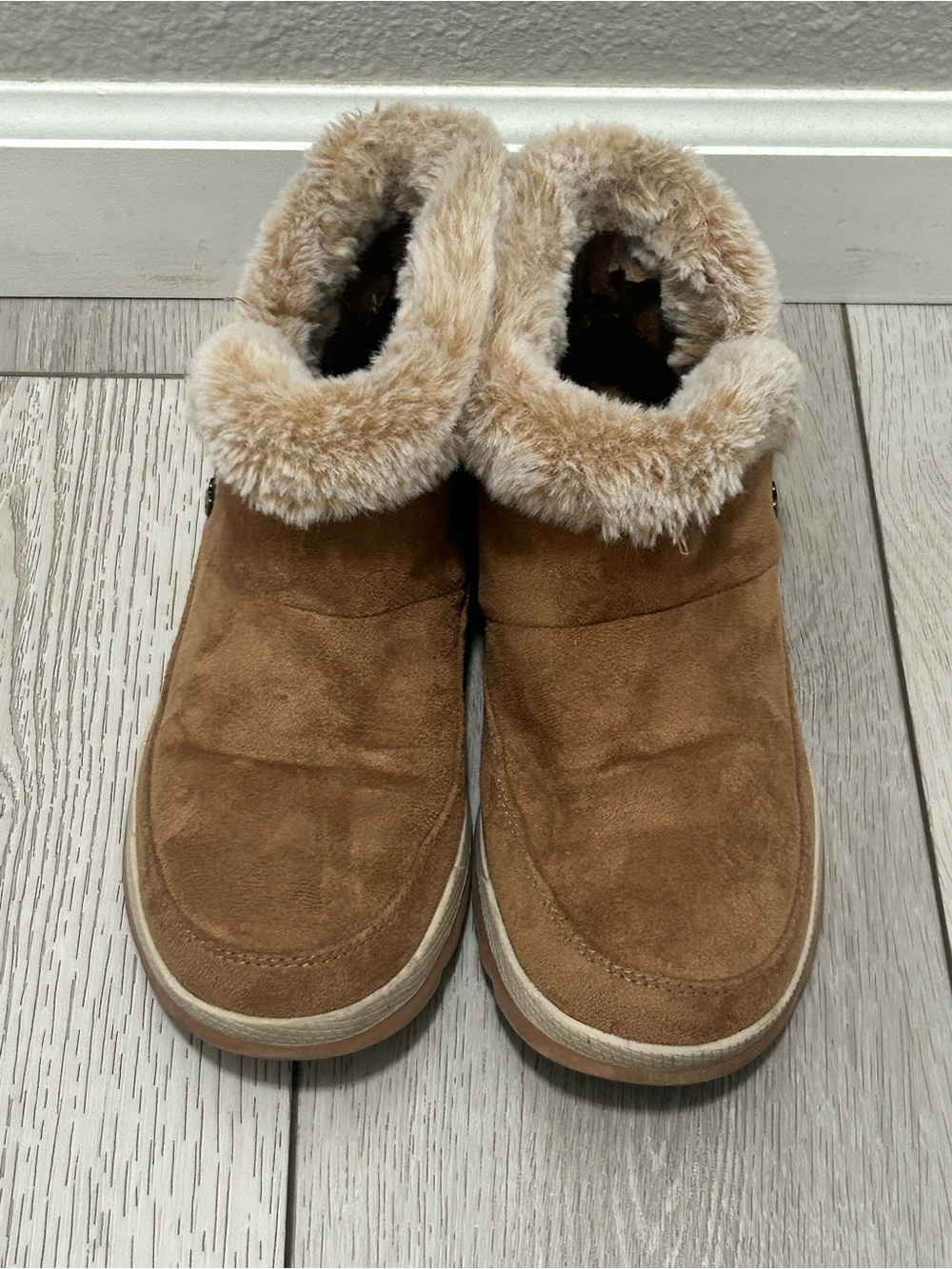 Skechers BOBS Cozy Chill Comfy Break Chestnut Slipper Boots - Size 7